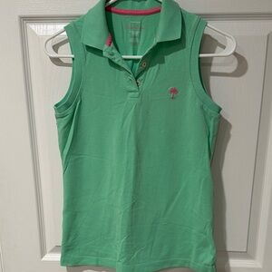 Lilly Pulitzer Green Polo Tank Top